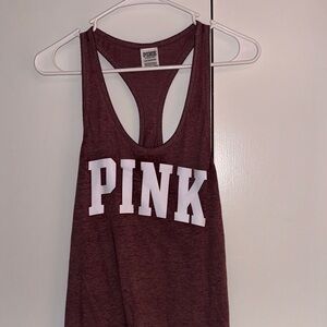 PINK Victoria's Secret Burgundy Tank Top